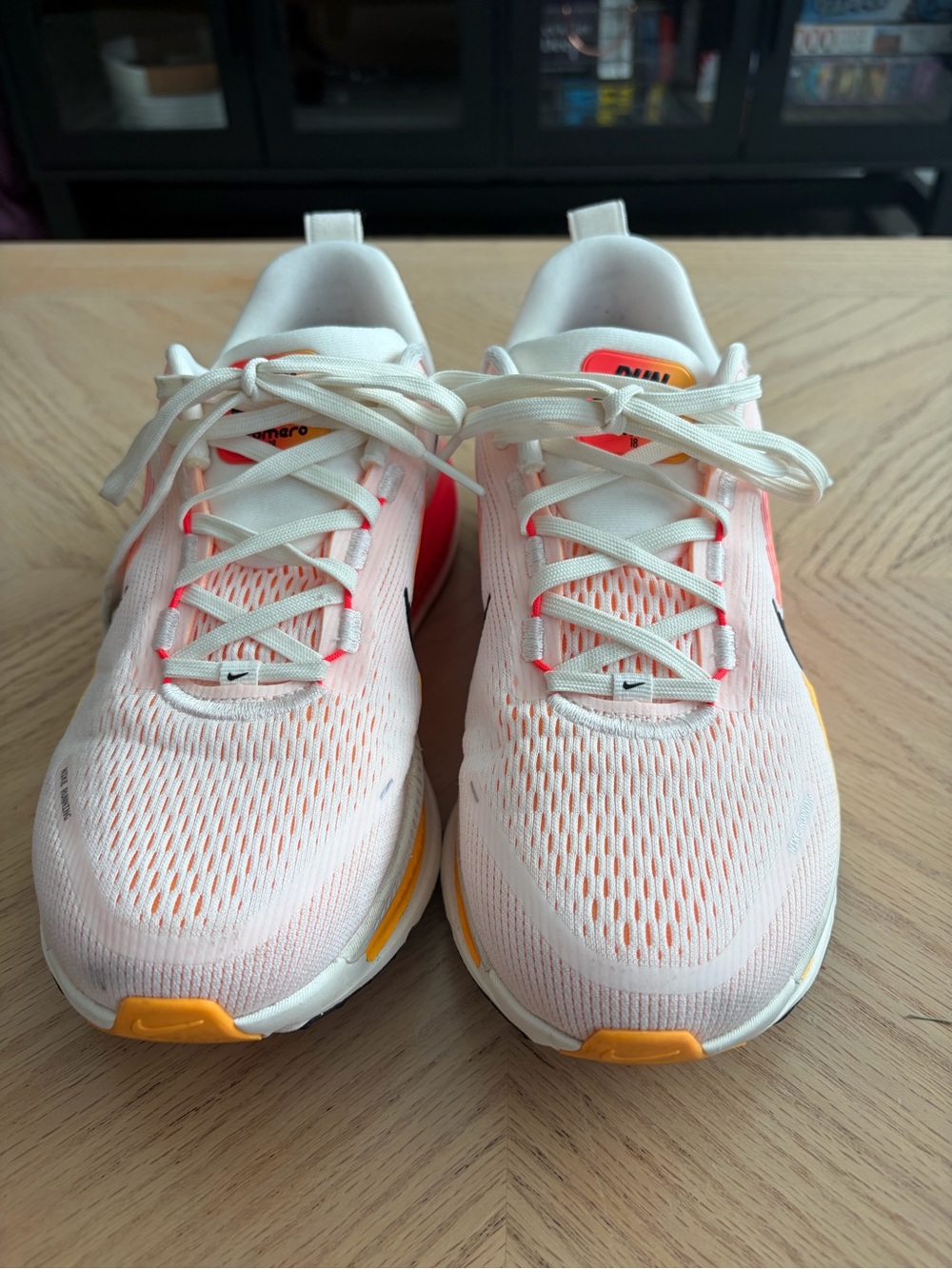Nike Women's Vomero 18 - Pink, Orange, Black Accents - Picture 2 of 7